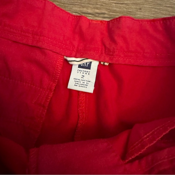 Women's Gap Aubrey Size 2 Red High Waisted Shorts - Picture 6 of 8